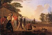 George Caleb Bingham Shooting For the Beef oil